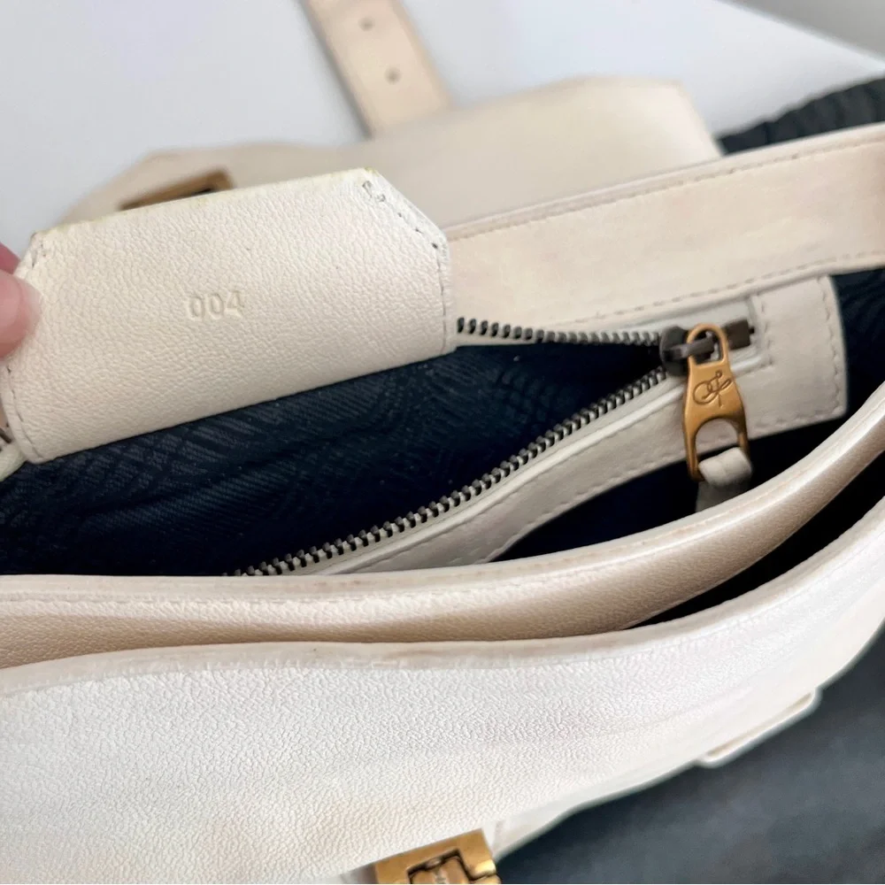 Proenza Schouler Ivory Leather PS1 Pochette Clutch
